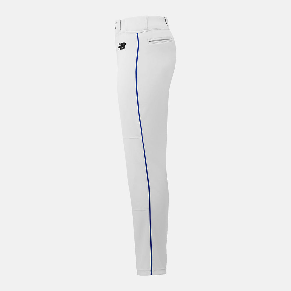 White/Blue Adversary 2 Baseball Piped Pant Tapered | New Balance Clothing