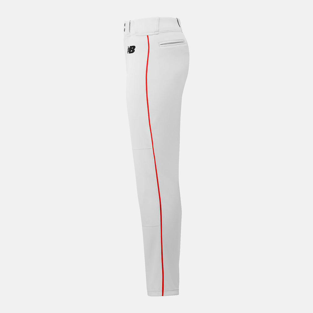 White/Red Adversary 2 Baseball Piped Pant Tapered | New Balance Clothing