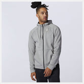 Athletic Grey Tenacity Fleece Full Zip Hoodie | New Balance Clothing