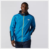 Wave Blue Printed Fast Flight Jacket | New Balance Clothing