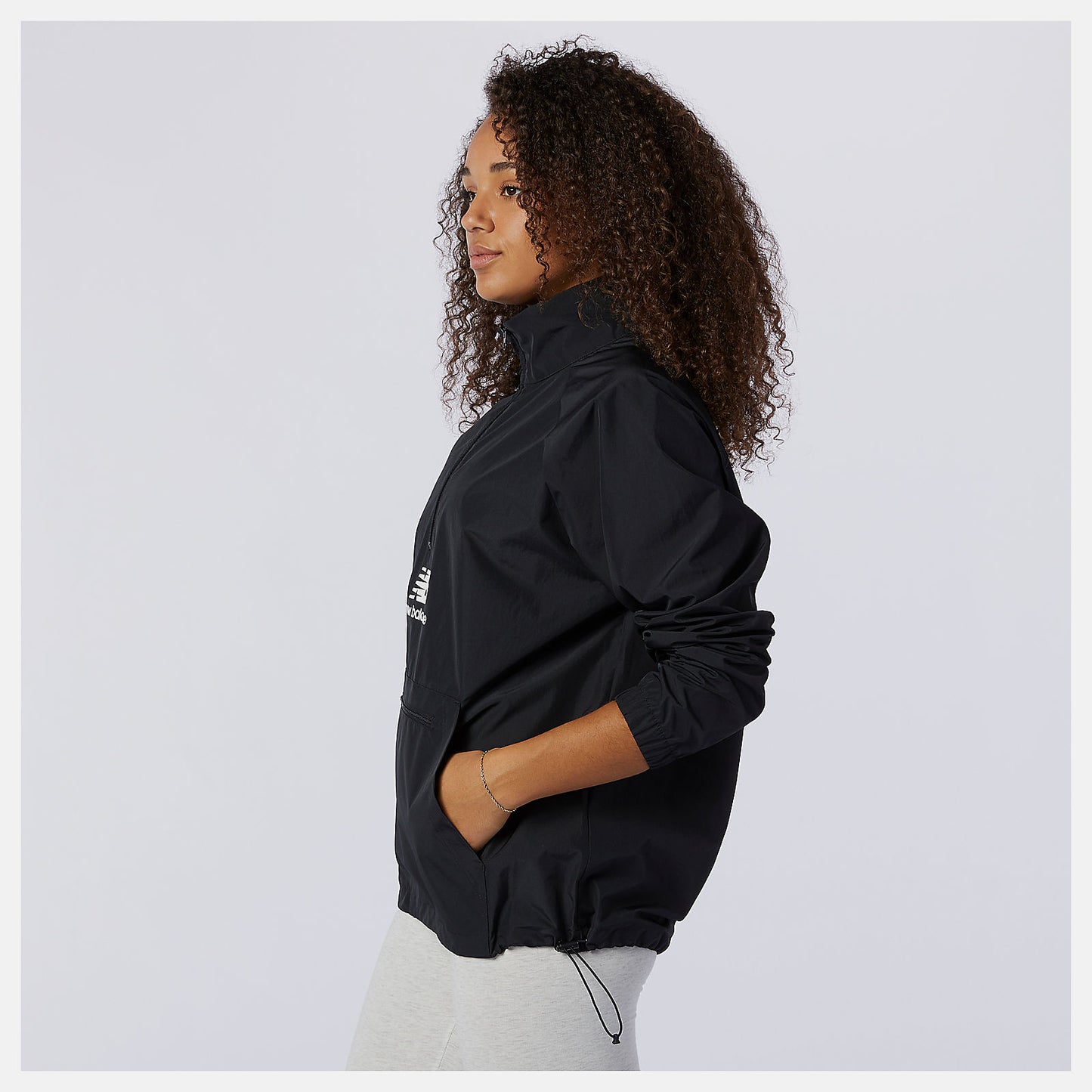 Black NB Essential Anorak | New Balance Clothing