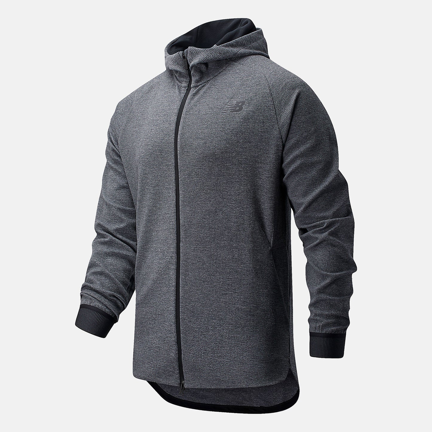 Athletic Grey/Black and White NB Basketball Finisher Full Zip | New Balance Clothing