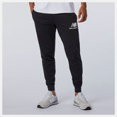 Black Essentials Stacked Logo Sweatpant | New Balance Clothing