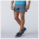 Ocean Grey Impact Run 5 Inch Short | New Balance Clothing