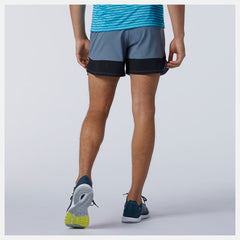 Ocean Grey Impact Run 5 Inch Short | New Balance Clothing
