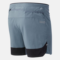 Ocean Grey Impact Run 7 Inch Short | New Balance Clothing
