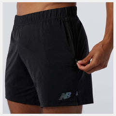 Black Q Speed Fuel 7 Inch Short | New Balance Clothing