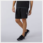 Black Heather Fortitech Fleece Short | New Balance Clothing