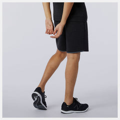 Black Heather Fortitech Fleece Short | New Balance Clothing