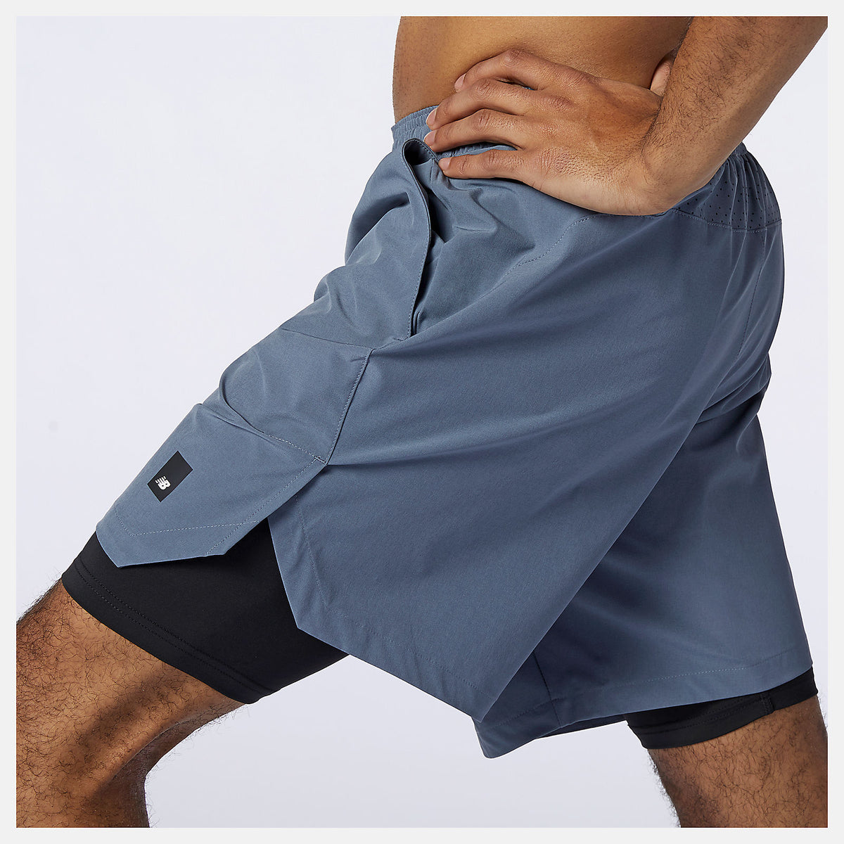 Ocean Grey Fortitech 7 inch 2 In 1 Short | New Balance Clothing