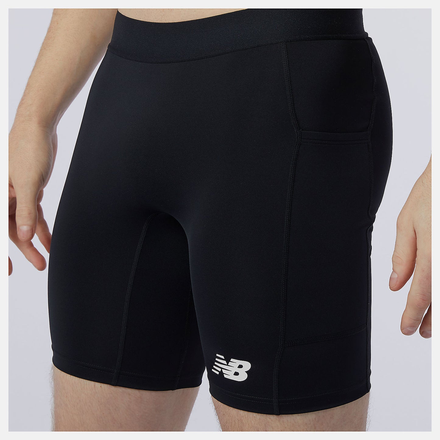 Black Fast Flight 8 inch Fitted Short | New Balance Clothing