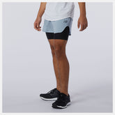 Light Slate Q Speed Fuel 2 in 1 5 Inch Short | New Balance Clothing