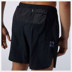 Black Q Speed Fuel 7 Inch Short | New Balance Clothing