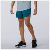 Mountain Teal Q Speed Fuel 5 Inch Short | New Balance Clothing