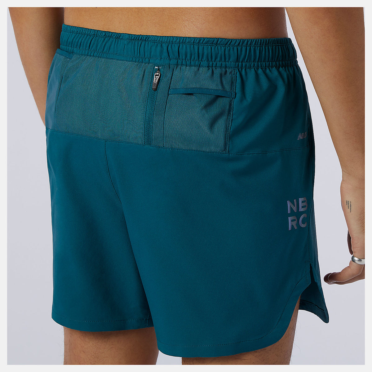 Mountain Teal Q Speed Fuel 5 Inch Short | New Balance Clothing