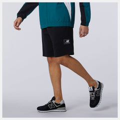 Black NB Athletics Higher Learning Fleece Short | New Balance Clothing