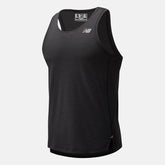 Black Heather Impact Run Singlet | New Balance Clothing