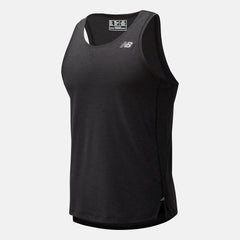 Black Heather Impact Run Singlet | New Balance Clothing