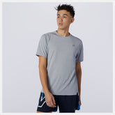 Athletic Grey Impact Run Short Sleeve | New Balance Clothing