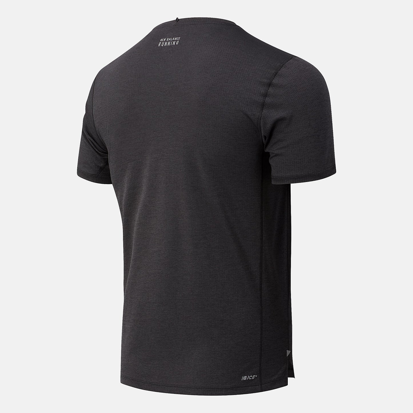 Black Heather RFL Impact Run Short Sleeve | New Balance Clothing