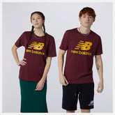 Garnet Essentials Stacked Logo Tee | New Balance Clothing