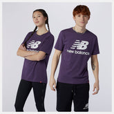 Prism Purple Essentials Stacked Logo Tee | New Balance Clothing
