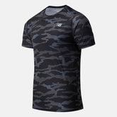 Black Camo Printed Accelerate Short Sleeve | New Balance Clothing