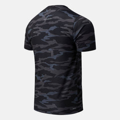Black Camo Printed Accelerate Short Sleeve | New Balance Clothing