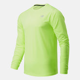Bleached Lime Glo Accelerate Long Sleeve | New Balance Clothing