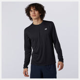 Black Accelerate Long Sleeve | New Balance Clothing