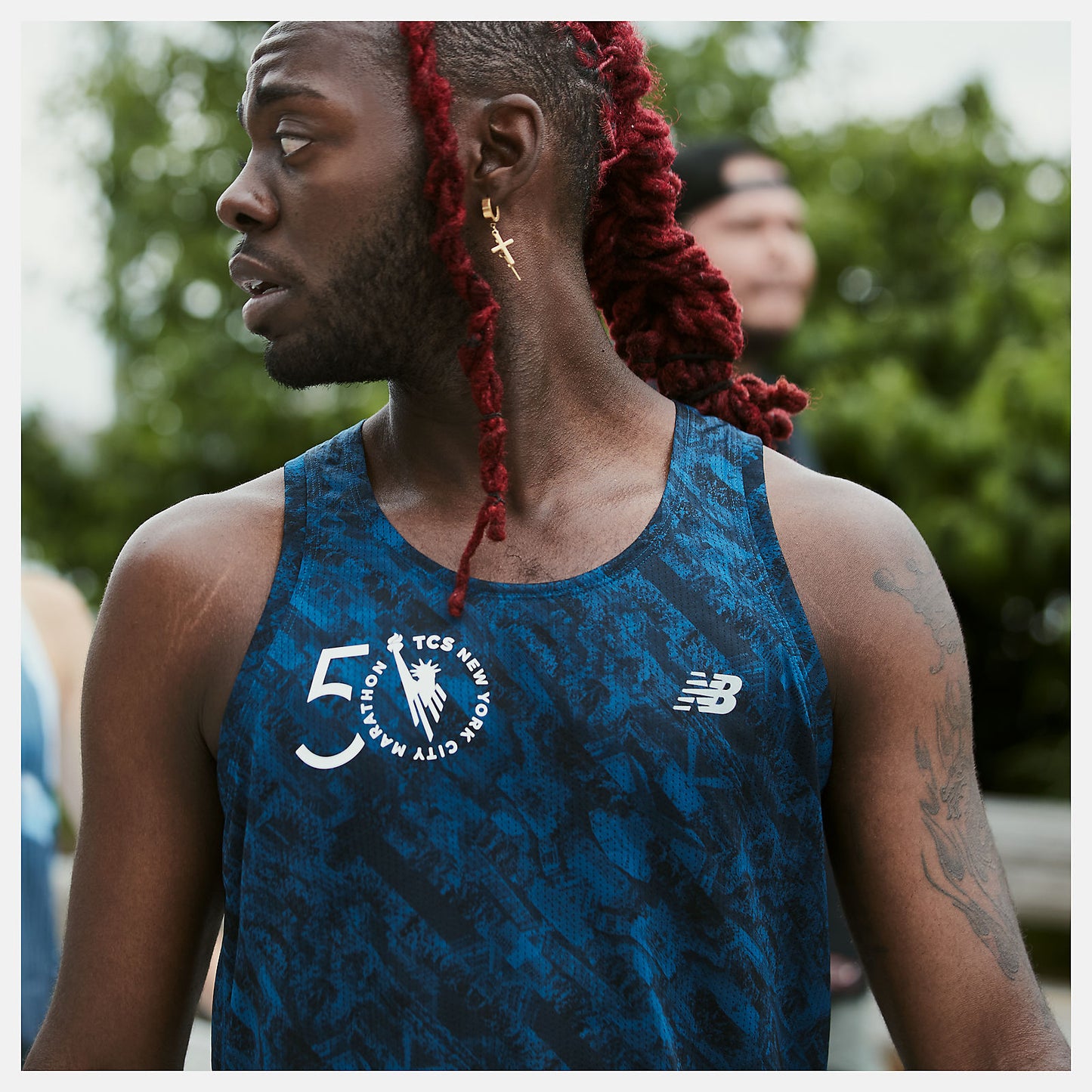 Rogue Wave NYC Marathon Printed Impact Run Singlet | New Balance Clothing