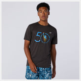Black Heather NYC Marathon Impact Run Short Sleeve | New Balance Clothing