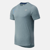 Light Slate NYC Marathon Impact Run Short Sleeve | New Balance Clothing