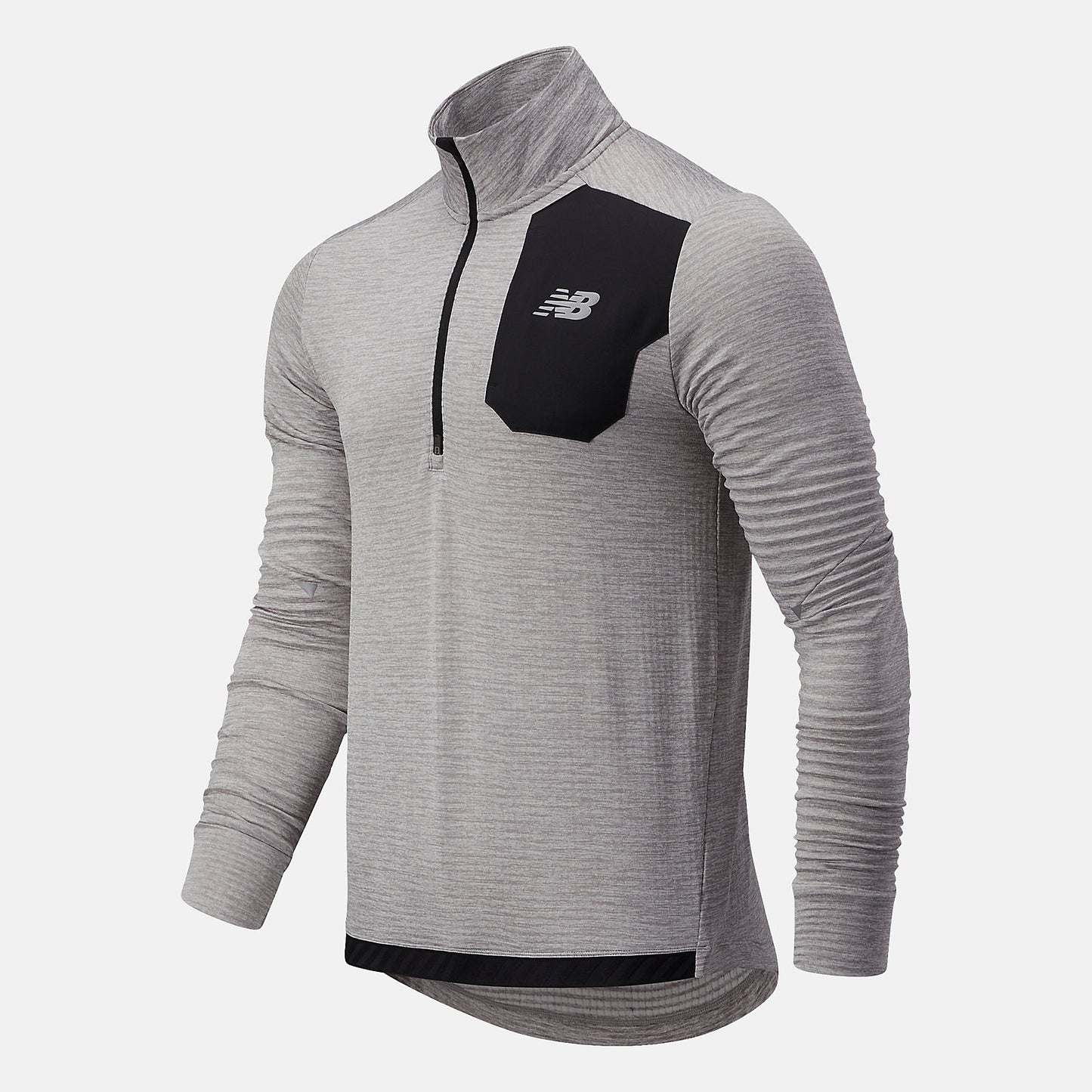 Athletic Grey NB Heat Grid Half Zip | New Balance Clothing