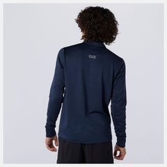 Eclipse Heather NB Heat Grid Half Zip | New Balance Clothing