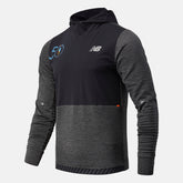 Heather Charcoal NYC Marathon Impact Run Grid Back Hoodie | New Balance Clothing