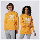 Habanero NB Essentials Stacked Logo Po Hoodie | New Balance Clothing