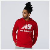 Team Red Inline NB Essentials Stacked Logo Po Hoodie | New Balance Clothing