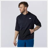 Eclipse Heather Tenacity Lightweight Knit Short Sleeve Hoodie | New Balance Clothing