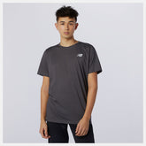 Black Heather Heathertech Tee | New Balance Clothing