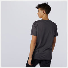 Black Heather Heathertech Tee | New Balance Clothing