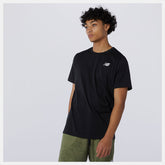 Black Heathertech Tee | New Balance Clothing