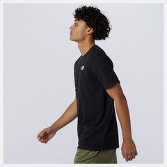Black Heathertech Tee | New Balance Clothing