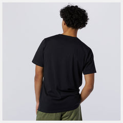 Black Heathertech Tee | New Balance Clothing