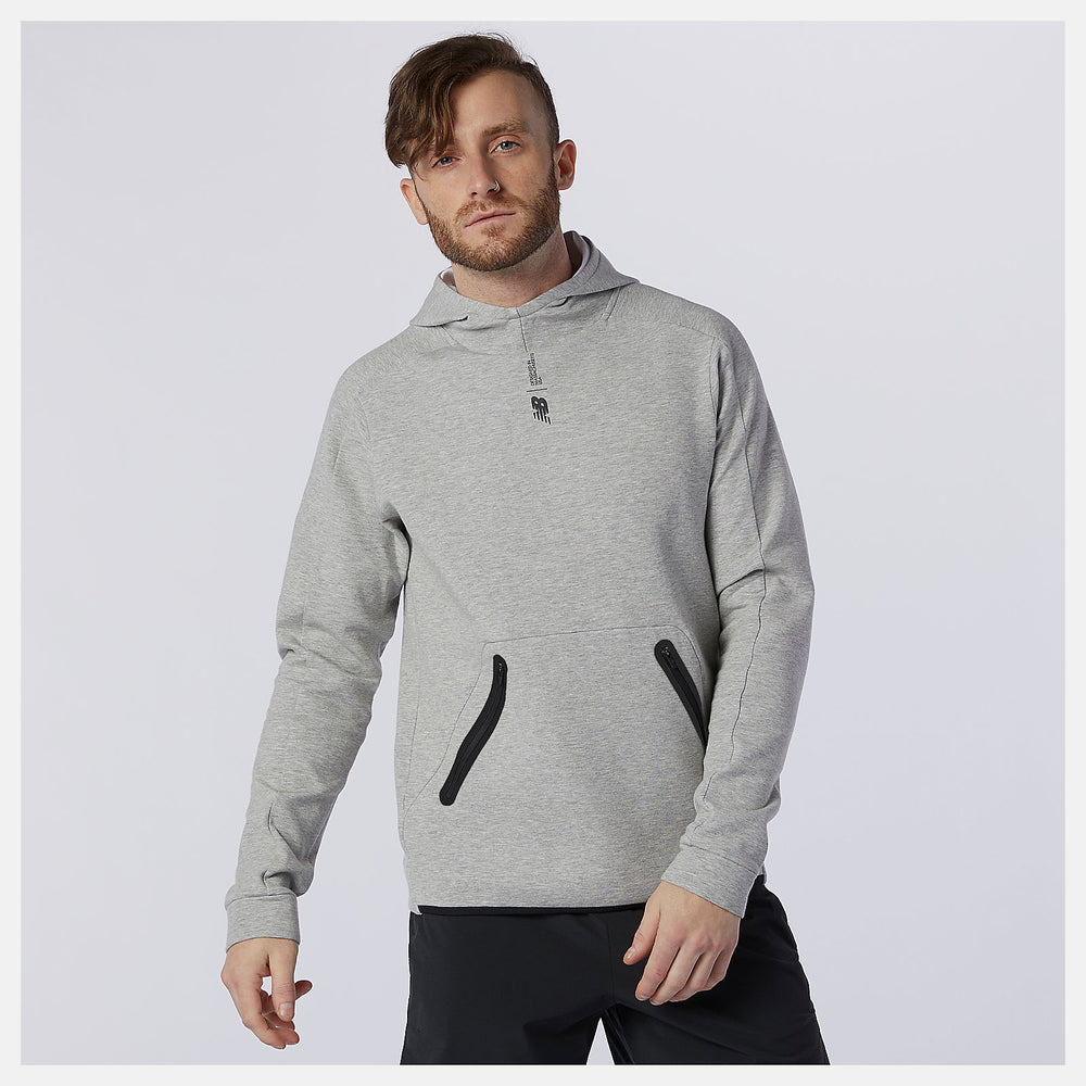 Athletic Grey Fortitech Fleece Pullover | New Balance Clothing