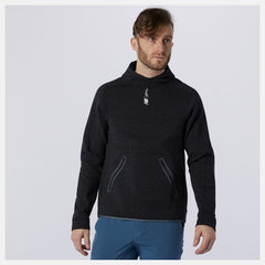 Black Heather Fortitech Fleece Pullover | New Balance Clothing