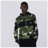 Black/Magnet NB Essentials Fleece Camo Hoodie | New Balance Clothing