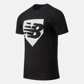 Black Baseball Plate Graphic Tee | New Balance Clothing