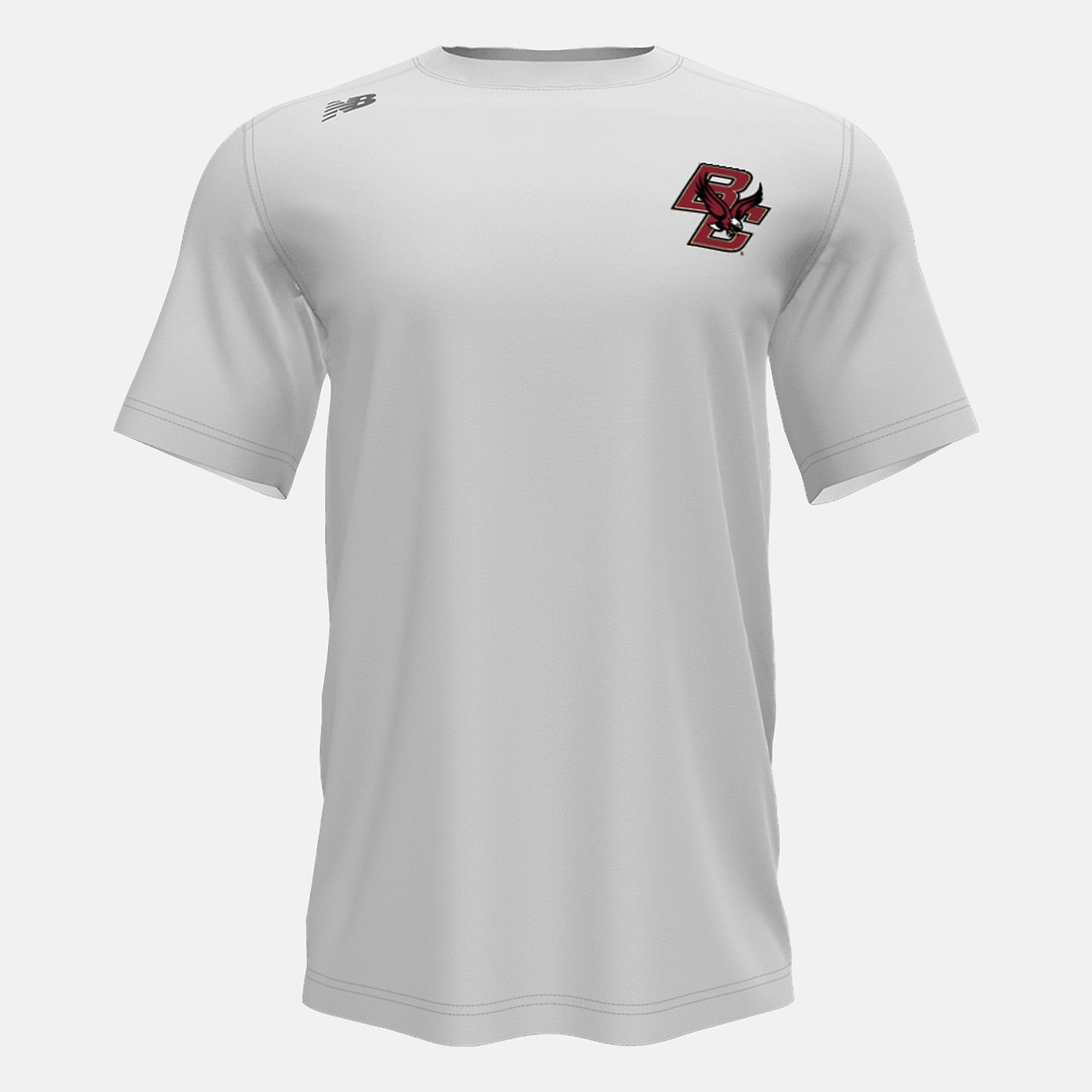 White Short Sleeve Tech Tee(Boston College) | New Balance Clothing