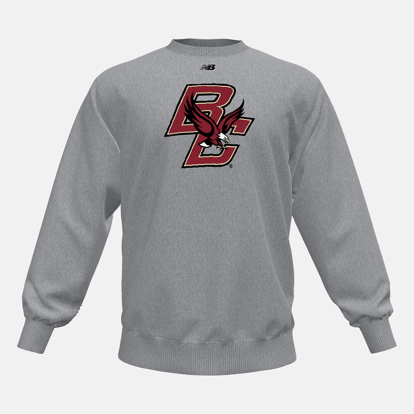 Med Heather Grey NB Crew Fleece(Boston College) | New Balance Clothing